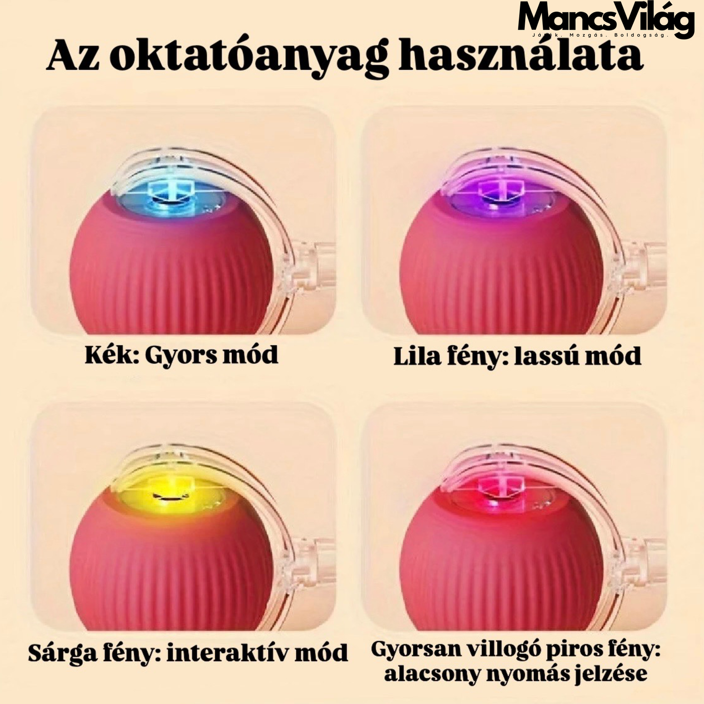 🐾 MancsVilág™ LED SmartBall